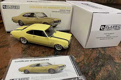 1:18 Modified Holden HK Monaro GTS 327 Warwick Yellow C/C  # 18803 • $495