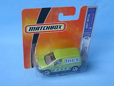 Matchbox VW Volkswagen Caddy Van INCS Delivery Builder Toy Model Car 68mm • £19.99