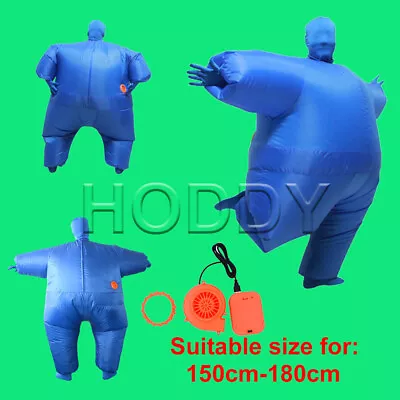 AirSuits Inflatable Fat Chub Suit Fancy Dress Party Costume Blue  • £24.35