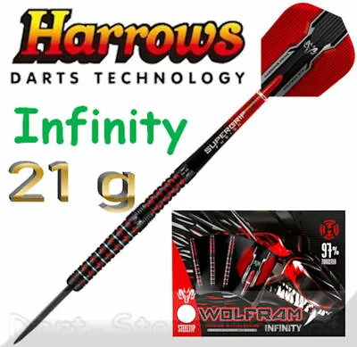 Harrows Wolfram Infinity Steel Darts 21g • £63.66