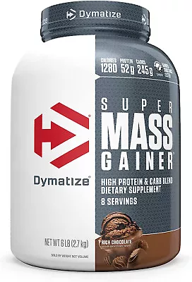 ✅ Dymatize Super Mass Gainer Protein Powder 1280 Calories & 52g Protein - 6 Lbs • $40.95