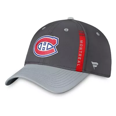 Montreal Canadiens Fanatics Branded Authentic Pro Home Ice Flex Hat Charcoal • $47.35