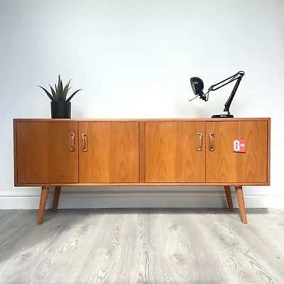 G Plan Fresco Teak Retro Sideboard Tv Media Stand Record Cabinet 163cm Fabulous! • £295