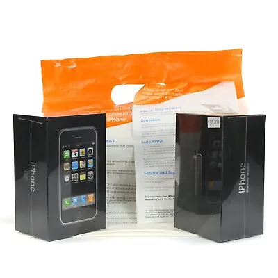 Apple IPhone 2G 4GB - W/ Headset & AT&T Retail Bag New Sealed In Box 2007 • $320000