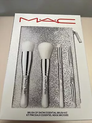 MAC Brush Of Snow Essential Brush Kit 5 Piece Set NIB • $32