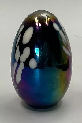 MSH SEATTLE ART GLASS EGG PAPERWEIGHT 1983 Mt.St.Helens Ash • $25