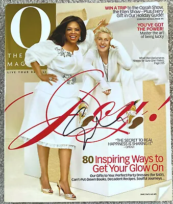 Ellen DeGeneres Signed In-Person O The Oprah Magazine Holiday Edition -- RARE • $150