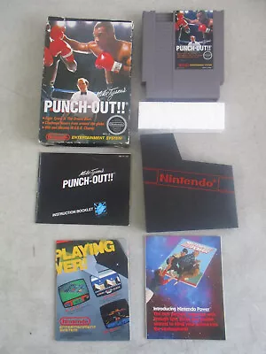 Nintendo Nes Mike Tyson's Punch-out!! Game With Box And Manual Authentic • $96