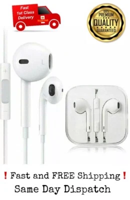 £3.49 • Buy Earphones For Apple IPhone IPad Samsung Headphones Hands Free With Mic 3.5MM AUX
