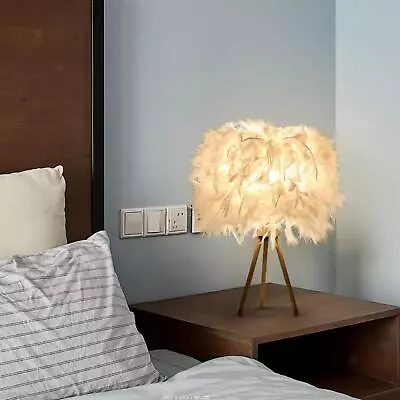 Pendant Light Cover Feather Lamp Shade Decor For Bedroom Ceiling Light • £11.62