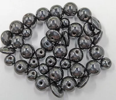 Vintage Metallic Highly Magnetic Hematite Stone Beads Mixed Lot • $5