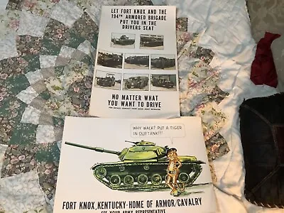 US Army Fort Knox Recruitment Posters • $35