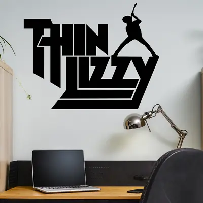 Large Thin Lizzy Rock Band Logo Wall Sticker High Quality Vinyl - No Background • £7.49