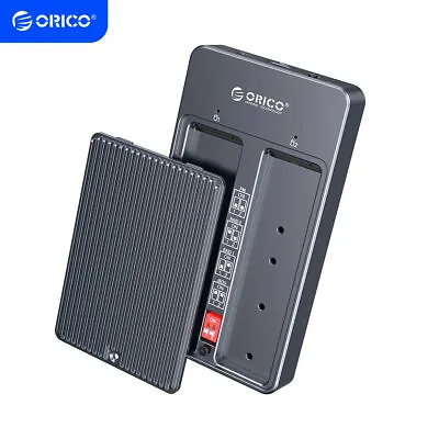ORICO Dual Bay M.2 SATA SSD Enclosure RAID W/ PM/Raid0/Raid1/JBOD Type C 10Gbps • $52.49