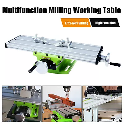 Mini Milling Machine Bench Drill Vise Working Table Milling Machine Worktable UK • £27.01