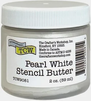 Crafter's Workshop Stencil Butter 2oz-Pearl White TCWSB2OZ-9081 • £14.83