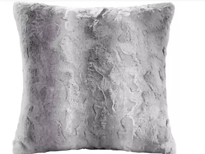 Madison Park Zuri Throw Pillow MINK Faux Fur Ombre Stripe Soft Plush 20 X20  NWT • $19.99