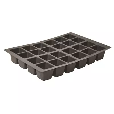 Plastic 24 Cell Seedling Trays Black 33cm 13  Garden Grow Seeds Plants • £6.69