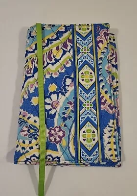 VERA BRADLEY Capri Blue Paisley Book Cover For 5 X 7 Book W/bookmark Ribbon • $18.99