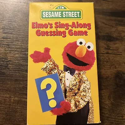 Elmo’s Sing Along Guessing Game VHS Sesame Street • $13.32