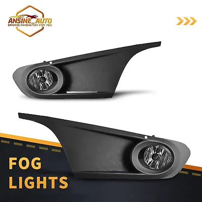 Black Clear Fog Lights For 2011-2014 Volkswagen Jetta Projectors Driving Lamps • $49.99