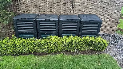 4 Large Garden Plastic Compost Bins 300L Black & Green - Shrewsbury • £85