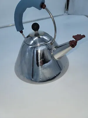 Classic Alessi Michael Graves Whistling Teapot Exc. Condition Broken Birdie • $135