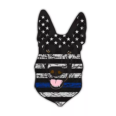 K9 Police Dog Thin Blue Line German Shepard Sticker K-9 Head Law Enforcement • $4.99