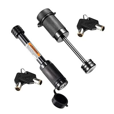 $33.96 • Buy CZC AUTO Hitch Lock Set Dia 5/8 Inch Trailer Hitch Receiver Pin Lock Keyed Al...