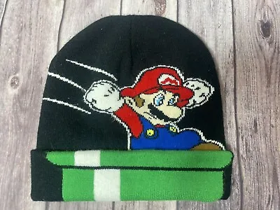 Super Mario Bros Knit Winter Beanie Cap One Size Nintendo Hat • $11.90