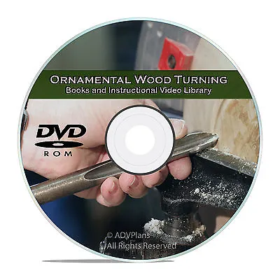Ornamental Wood Turning Projects To Use Your Home Woodworking Lathe CD DVD V62 • £7.23