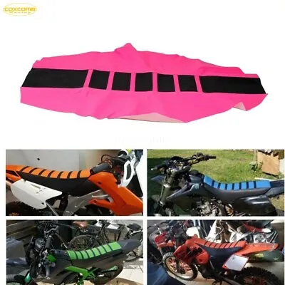 Mx Motorcycle Gripper Soft Seat Cover For Yamaha Yz Yzf Wr Ttr 125 250 300 Pink • $18.99