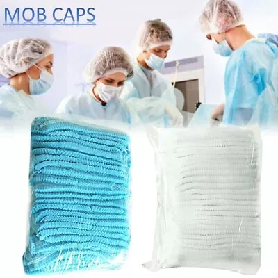 2000 X Disposable Hair Nets Mob Caps Head Beard Cover Mob Cap Hair Net Non Woven • £59.90