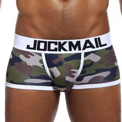 JOCKMAIL Men's Sexy Underwear Pouch Low-rise Quick Dry Camouflage Boxers Briefs • $9.99