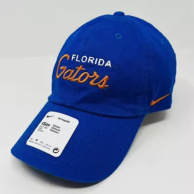 Nike Florida Gators Heritage86 Unisex Blue Adjustable Strapback Hat Cap NEW • $25.49
