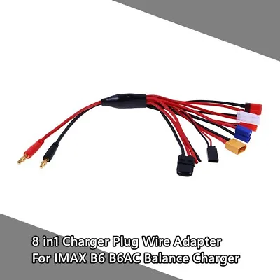 $12.59 • Buy 2Pcs 8in1 Charger Plug Wire Adapter Cable Part For IMAX B6 B6AC Balance Charger