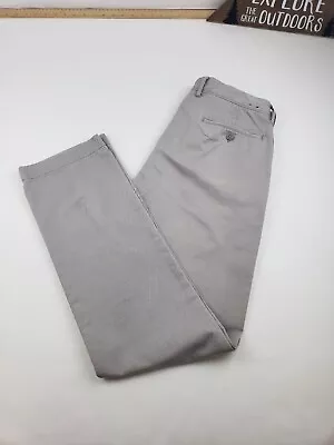 J Crew Mens Chino Pants Size 32/34 Color Gray STAINED SEE PICTURE Urban Slim  • $19