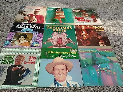 Lot Of 9 Classic And Vintage Christmas Vinyl LPs/Records By Various Artists #2 • $14.99