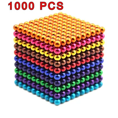 £18.37 • Buy 1000pcs Magnetic Magic Puzzle Balls Blocks Building Block Stress Relief Ball UK