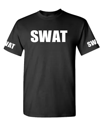 SWAT - Novelty Duty Costume Law - Unisex Cotton T-Shirt Tee Shirt • $14.99