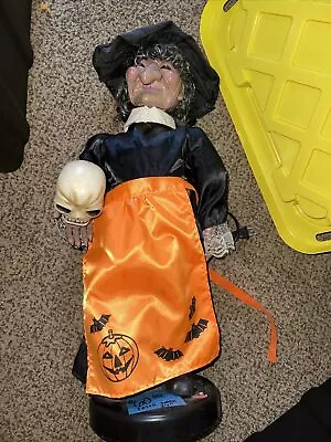 1989 Vintage Telco Motion-ette Animated & Illuminated Witch 24  Halloween • $65