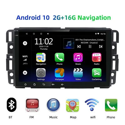 8''  Android 12 Car Radio MP5 GPS Player For GMC Chevrolet Yukon Sierra Acadia • $89.88