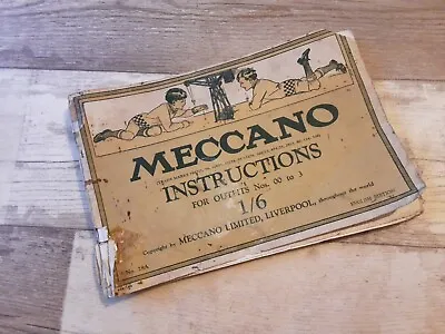 Meccano 1928 Instructions Outfit 00-3 • £9.99