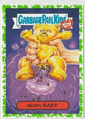 2019 Topps Garbage Pail Kids We Hate The '90s Benny Baby Beanie GREEN GPK 3581 • £9.64