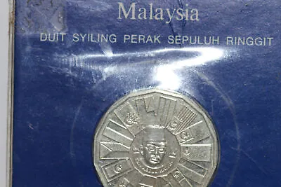 1976-1980 Malaysia 3rd Plan 10 Ringgit 925 Silver Coin Proof (NUM5953) • $60