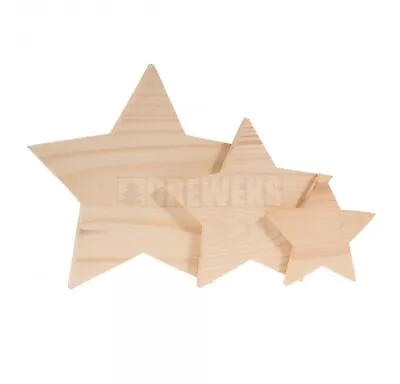 £3.59 • Buy Wooden Star Large Christmas Shape Decoration Rustic Craft Blank Free Standing