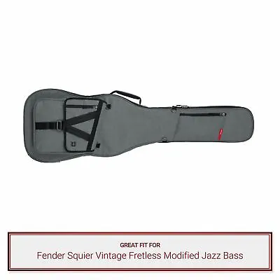 Grey Gator Guitar Case Fits Fender Squier Vintage Fretless Modified Jazz Bass • $149.99
