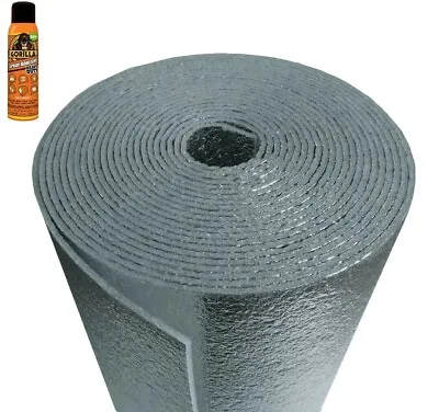 Vehicle Car Automotive Insulation Heat Sound Deadener Foam + Adhesive 20sqft • $44.44