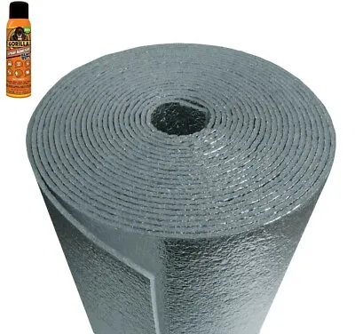 Vehicle Car Automotive Insulation Heat Sound Deadener Foam + Adhesive 75sqft • $85.88