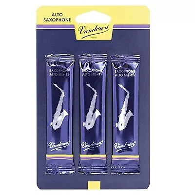 Vandoren Alto Sax Traditional Reeds Strength 2.5 3 Pack • $18.99